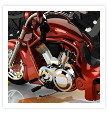 Conceptual motorcycle model.